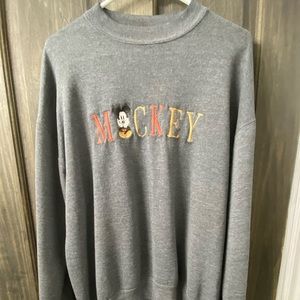 Vintage Mickey Mouse embroidered crewneck